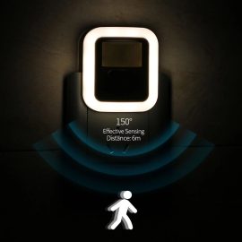 Coupon 2.4W Light Control 10 Gears Dimming Delay Human Body Intelligent Induction Sound and Light Remote Control Energy Saving Brightness Night Light Bedroom