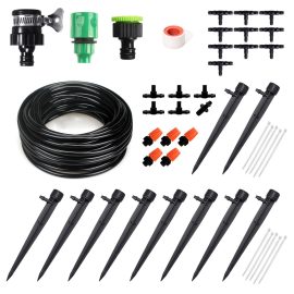 Coupon 20M Automatic Sprinkler DIY Garden Watering Micro Drip Irrigation System Hose Kit