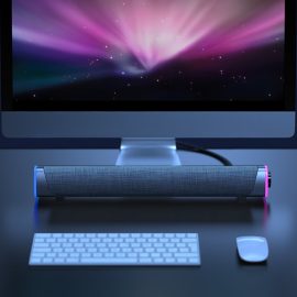 Coupon 3D Surround Soundbar bluetooth 5.0 Speaker Wired Computer Speakers Stereo Subwoofer Sound Bar for Laptop PC Theater TV Aux 3.5mm