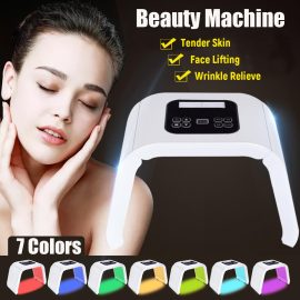 Coupon 7 Color LED Light Therapy Skin Rejuvenation PDT Anti-aging Facial Beauty Machine