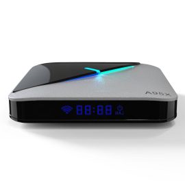Coupon A95X F3 Air S905X3 4GB RAM 64GB ROM 5G WIFI bluetooth 4.0 Android 9.0 4K 8K TV Box with 6 RGB Light