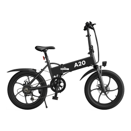 Coupon ADO A20 Up To 350W 36V 10.4Ah 20inch Electric Bike 25km/h Max Speed 80Km Mileage 120Kg Max Load Large Frame Releasable Max Speed Electric Bicycle