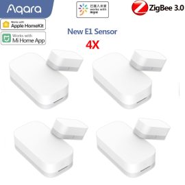 Coupon Aqara E1 Window And Door Sensor Zigbee 3.0 Wireless Remote Control Smart Home Kit Remote Alarm Eco-System Works With Homekit And Mi Home APP