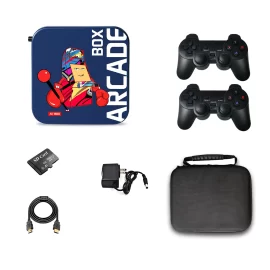 Coupon Arcade Box Video Game Console PS1 DC Naomi 64GB Classic Retro 33000+ Games Super Console 4K HD Display with Game Controller Gamepad on TV Projector Monitor – EU Plug Wireless