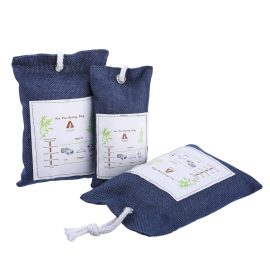 Coupon Audew 6 Pack Bamboo Activated Charcoal Air Purifier Bag Eliminating Odor Mold Dehumidifier for Car Closets Bathrooms Pet Areas