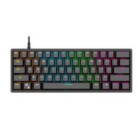 Coupon BAJEAL G101 Mechanical Keyboard 61 Keys Compact Blue Switch Cherry Profile RGB Backlit USB Wired Waterproof Gaming Keyboard