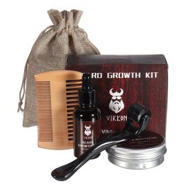 Coupon Beard Growth Kit Barber Hair Growth Nourishing Essential Oil Facial Beard Care