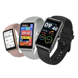 Coupon BlitzWolf® BW-AH2 1.57 inch HD Screen 24h Heart Rate Blood Pressure Monitor Female Health Management Custom Watch Faces IP68 Waterproof BT5.0 Smart Watch