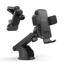 Coupon BlitzWolf® BW-CW5 Car 15W Smart Sensor Wireless Charger Auto-Clamping Air Vent Dashboard Windshield Phone Holder Car Mount 360º Rotation For iPhone 13 Pro Max 13 Mini OnePlus 9 Pro for Samsung Galaxy S21 Huawei Mate 40 Pro