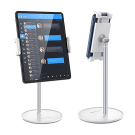 Coupon BlitzWolf® BW-HT1 360 Rotation Angle Height Adjustable Aluminum Alloy Phone Holder Desktop Stand for 4-12.9 Inch Phones Tablets