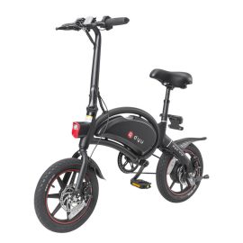 Coupon DYU D3+ 10Ah 240W 36V Folding Moped Electric Bike 14in 25km/h Top Speed 70km Mileage Range Intelligent Double Brake System Max Load 120kg