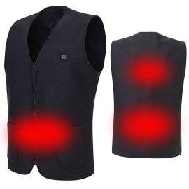 Coupon Electric USB Power Supply Warm Heated Vest Intelligent Heating Jacket Racing Coat Best For Winter