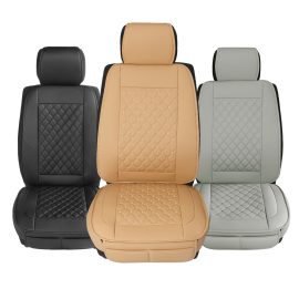 Coupon ELUTO Car Seats Cover Auto Front PU Leather Universal Cushions Deluxe Interior