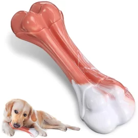 Coupon Focuspet Dog Bone Toy for Aggressive Chewers, Indestructible Durable Dog Chew Toys,Beef Flavors, for Large Medium Small Dogs Puppy Supplies
