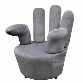 Coupon Hand-shaped Velvet Chair Stylish Stucture Fun Style with Functionality Living Room Chair, Easy Assembly, Easy to Clean