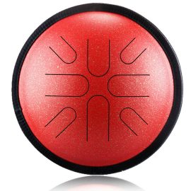 Coupon HLURU 10 Inch 8 Tone Japanese Tune Travel Drum Ethereal Drum Steel Tongue Drum Leisure Percussion Instrument Yoga Meditation Hand Pan