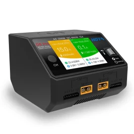 Coupon HOTA D6 Pro AC 200W DC 650W 15A*2 Dual Channel Lipo Charger With Wireless Charging 4 Colors for NiZn/Nicd/NiMH Battery
