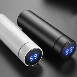 Coupon IPRee® IP-WB1 500ml Vacuum thermos LCD Temperature Display Water Bottle Stainless Steel Double Wall Insulated Cup