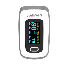 Coupon JUMPER JPD-500E Finger Clip Pulse Oximeter Multiple Display Modes Plethysmograph Fingertip Pulse Oximeter Brightness Adjustment Pulse Oximeter