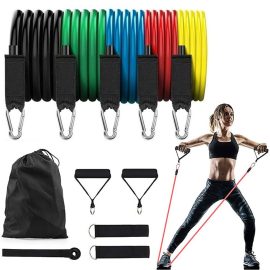 Coupon KALOAD 11 Pcs/Set 150lbs Resistance Bands Latex Exercise Pull Rope Expander Home Gym Training Fitness Equipment