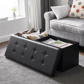 Coupon KingSo Multifunction Storage Box Houlder Footrest Stool Seat Home Storage Chair Storage Shoes Box Stool