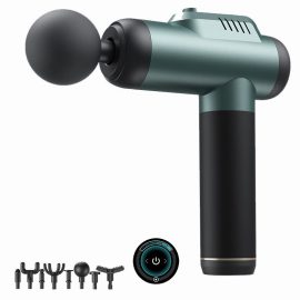 Coupon KONKA A1-8D Massage Guns Deep Tissue Percussion Muscle Massager 6 Gear Adjustable Type-C Rechargeable Power Display with 8 Heads