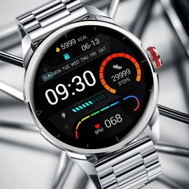 Coupon LEMFO LF26 Pro 1.32 inch 360*360 pixels Full Touch Screen Heart Rate Blood Pressure Monitor 21 Sports Modes Casual Games 330mAh IP68 Waterproof Smart Watch