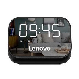 Coupon Lenovo TS13 Wireless bluetooth Speaker Alarm Clock Mirror Multifunction Speaker Stereo Surround Desktop Loudspeaker Sound Box With Mic