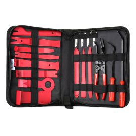 Coupon MATCC 18pcs Car Stereo Panel Removal Tools Kit Nylon for Car Panel Dash Audio Radio Removal Installer and Repair Pry Tool Kits