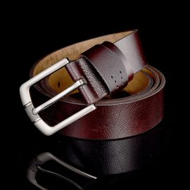Coupon Men 120cm Genuine Leather Business Fashion Jeans Suits Belts
