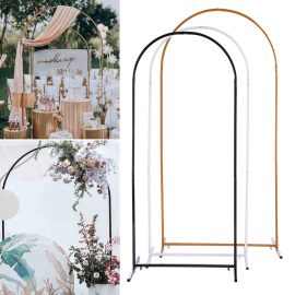 Coupon Metal Wedding Arch Party Decoration Wrought Iron Shelf Decorative Props DIY Round Party Background Shelf For Prom Festival Celebration