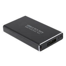 Coupon Micro USB 3.0 to mSATA SSD Enclosure Aluminum Alloy 6Gbps Mobile Solid State Drive Case Support 1TB Max UASP Function
