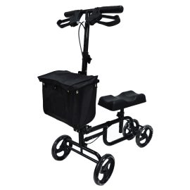 Coupon Mobility Knee Walker Scooter Roller Crutch Leg Steerable Foldable Design Adjustable Height Adjustable Locking Hand Brake