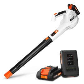 Coupon NASUM 18V 2.0AH Electric Leaf Blower Cordless Portable Handheld W/2pcs Batteries EU Plug for Lawn Care Snow Blowing Cleaning