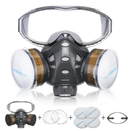 Coupon NASUM 8200 Respirator Gas Mask Half Mask for Painting Dust Machine Polishing Welding Work Protection