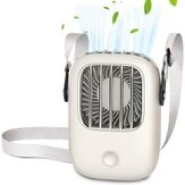 Coupon NASUM Hanging Neck Fan Ultra-lightweight USB Rechargeable 3-step Air Volume Adjustment Fan