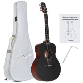 Coupon Poputar T1 36 Inch LED Smart Guitar Guitare App BT5.0 Spruce Mahogany Acoustic Guitar Guitarra Musical Instruments With Bag