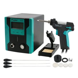 Coupon Pro’sKit SS-331H Electric Solder Sucker Desoldering Device Anti-static High Power Strong Suction Desoldering Pump for PCB Circuit Board Repair