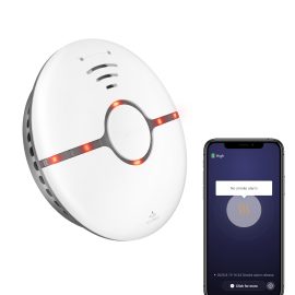 Coupon Tuya WiFi Smoke Detector Wireless Smart Fire Smoke Alarm With Auto Self-Check Function App Remote Alarm