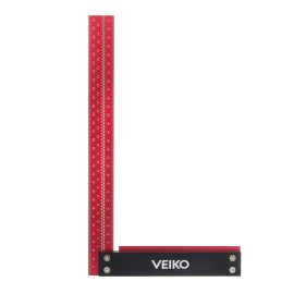 Coupon VEIKO Signature Precision Square 300mm Guaranteed T Speed Measurements Ruler for Measuring and Marking Woodworking Carpenters Aluminum Alloy Framing Professional Carpentry Use