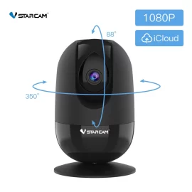Coupon Vstarcam AF81 1080P HD Wifi IP Camera Pan & Tilt Surveillance Security Camera IR & Intercom Indoor Camera CCTV Camera Remote APP View – Black EU Plug