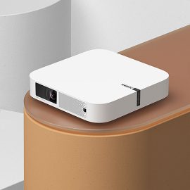 Coupon XGIMI Elfin Projector Android TV 10.0 OS Google Assistant Auto Focus Mini Portable Projector 1080P 800 ANSI Lumens HDMI 2.0 2+16GB bluetooth 5.0 for Home Outdoor Theater Projector Beamer