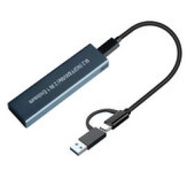 Coupon Yesunion USB 3.1 Type-C to M.2 SSD NVME/SATA Hard Drive Enclosure 6Gbps/10Gbps External Hard Disk Box Support 2TB Hard Disk with OTG USB 3.1 + Type-C Cable W207-OTG
