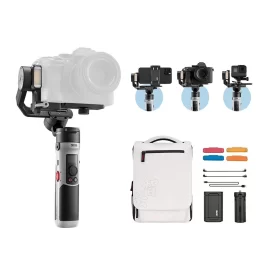 Coupon ZHIYUN Official CRANE M2 S 3-Axis Handheld Stabilizer Gimbal PTZ with Fill Light Mini Tripod for Sony for Canon Action Camera Sport Cameras Smartphone Mirrorless Camera