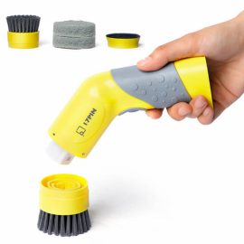 Coupon 17PIN Electric Dishwasher Camping Picnic Kitchen Stain Removal Power Cleaner Outdoor BBQ Grill Stove Cleaning Tool
