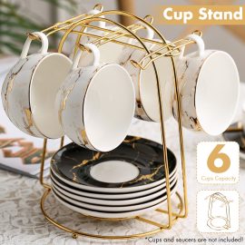 Coupon 6 Cup Tree Stand Home Kitchen Tabletop Coffee Mug Holder Storage Organizer Rack