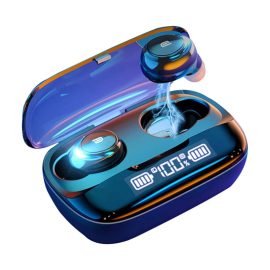 Coupon Bakeey M-U8 TWS Earphone Wireless bluetooth 5.0 Headset Stereo Bass CVC8.0 Noise Reduction Headphones LED Display Smart Touch 2500mAh Power Bank In-Ear Earbuds with Mic with Charging Case