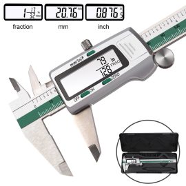 Coupon DANIU Digital Stainless Steel Caliper 150mm 6 Inches Inch/Metric/Fractions Conversion 0.01mm Resolution with Box