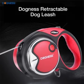Coupon Dogness Retractable Dog Leash One Button Brake & Lock Anti-Slip Handle Dog Leash Strong Nylon Ribbon Tape for Small Medium Large Dogs Supplies