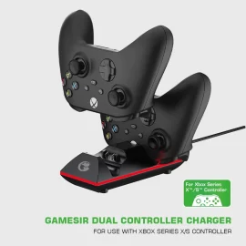 Coupon Gamesir DSXX02 Charging Dock Dual Controller Charger for XBox Series X S Game Controller Charging Station Base Stand for Gamepad